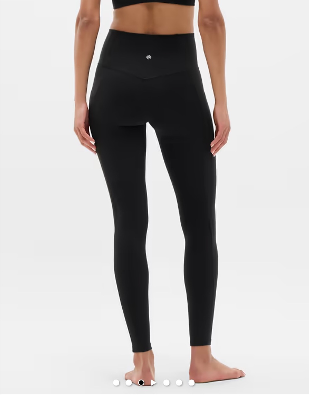 Athleta Salutation Stash High Rise Leggings Full Length Black Small